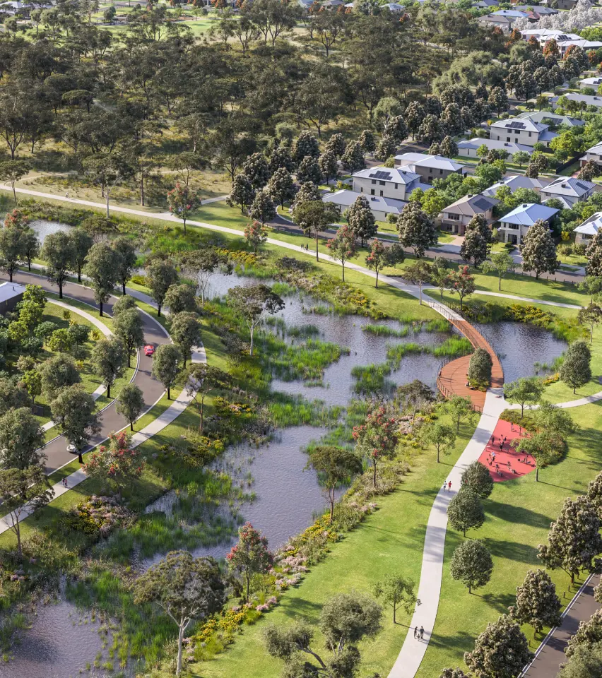 Birds eye view of new Yallarah Estate